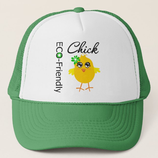 Öko Friendly Chick Truckerkappe (Vorderseite)
