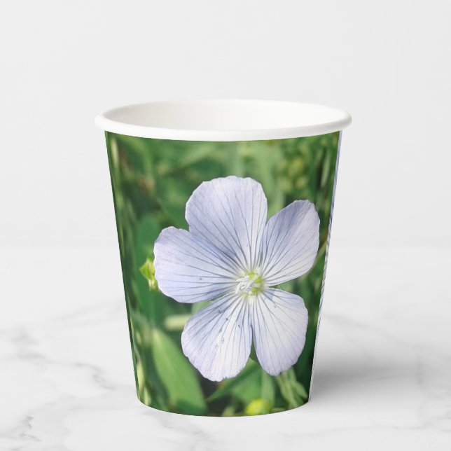 Öko Friendly Flax-Blume Pappbecher (Vorderseite)