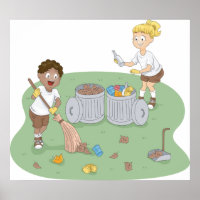 Öko Friendly Kids Cleaning Campingplatz Recycelnd