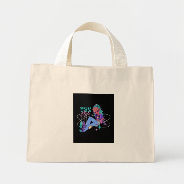 Öko Friendly Leinwand Tote Bag | Wiederverwendbare Mini Stoffbeutel (Vorne)