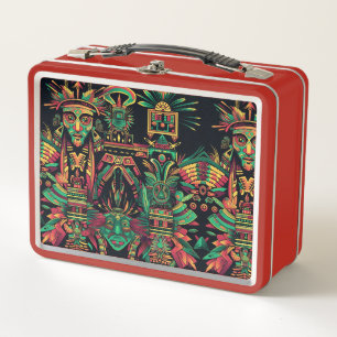 Öko Friendly Red "Ancestral Paradigm" Kinder Lunch Metall Brotdose