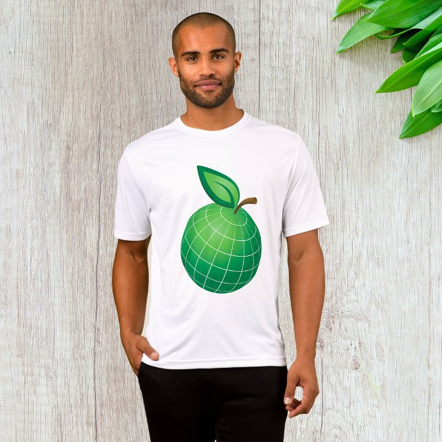 Öko Globe Frucht Grüne Erde Leaf Sphere T-Shirt (Von Creator hochgeladen)