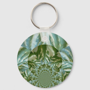 Öko Green Camouflage Kaleidoskop Art Print Design Schlüsselanhänger