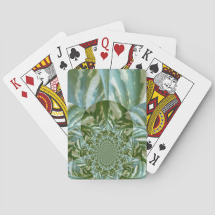 Öko Green Camouflage Kaleidoskop Art Print Design Spielkarten