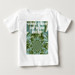 Öko-Grün-Tarnung-Kaleidoskop-Kunst-Druckdesign Baby T-shirt