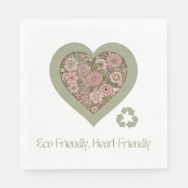 Öko & herzfreundliche Liebe Serviette