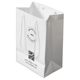 Öko Kraft Custom Logo & QR Geschenktasche für Unte Mittlere Geschenktüte