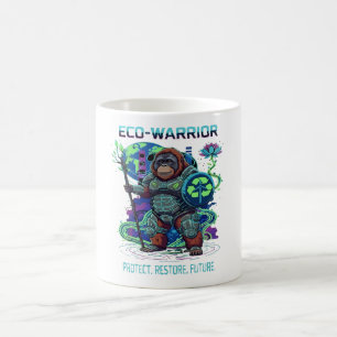Öko-Krieger Orang-Utan Cyberpunk-Wächter Kaffeetasse