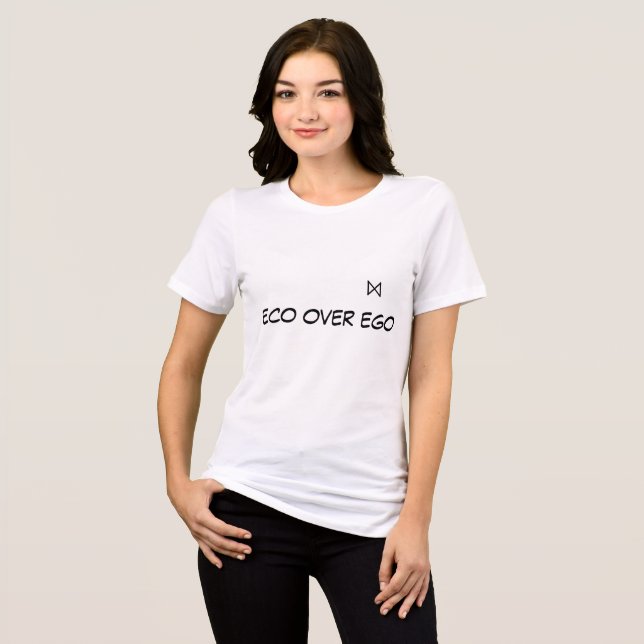 Öko over Ego mit ⨝ Tri-Blend Shirt (Vorderseite voll)
