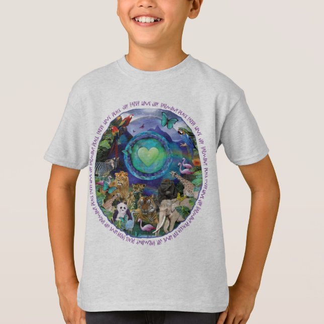 Öko-Planet Tiere T-Shirt (Vorderseite)