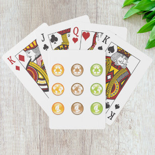 Öko-Recycling-Icons-Set Nachhaltigkeitssymbole Spielkarten