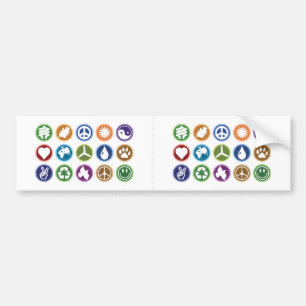 Öko-Symbole Autoaufkleber