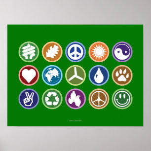 Öko Symbole Poster