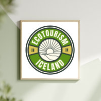 Öko-Tourismus Nordisches isländisches Logo für Lan