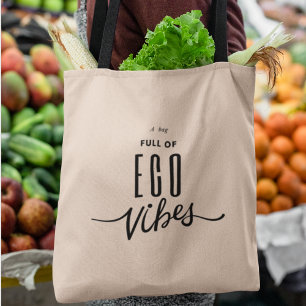 Öko Vibes Ökologisch Denke ökologisch Lebensmittel Tragetasche