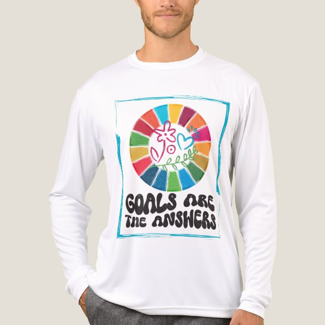 Öko zu den Nachhaltigkeitszielen - Geschenk für Kl Tri-Blend Shirt (Vorderseite)