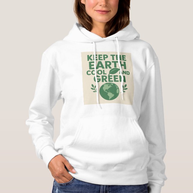 Ökofreundlicher Damenhoodie Hoodie (Vorderseite)