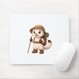 Okojo Adventure Mouse Pad – Kawaii Japanese Stoat Mousepad