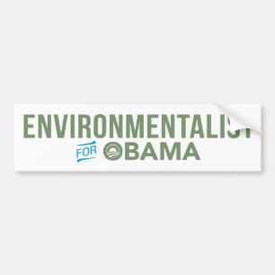 Ökologe für Barack Obama Autoaufkleber