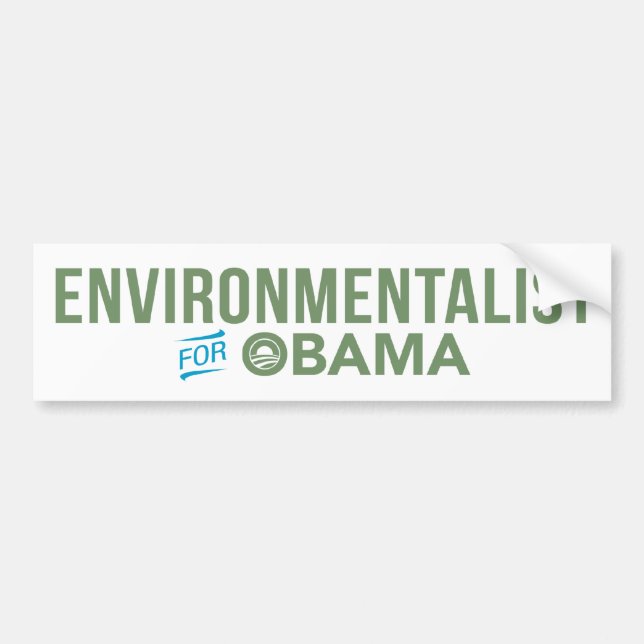 Ökologe für Barack Obama Autoaufkleber (Vorne)