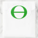 Ökologie-Symbol Ovaler Aufkleber (Tasche)