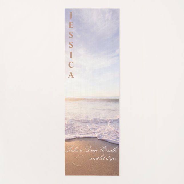 Ökologisch Beach Custom Yoga Mat Yogamatte (Vorderseite)
