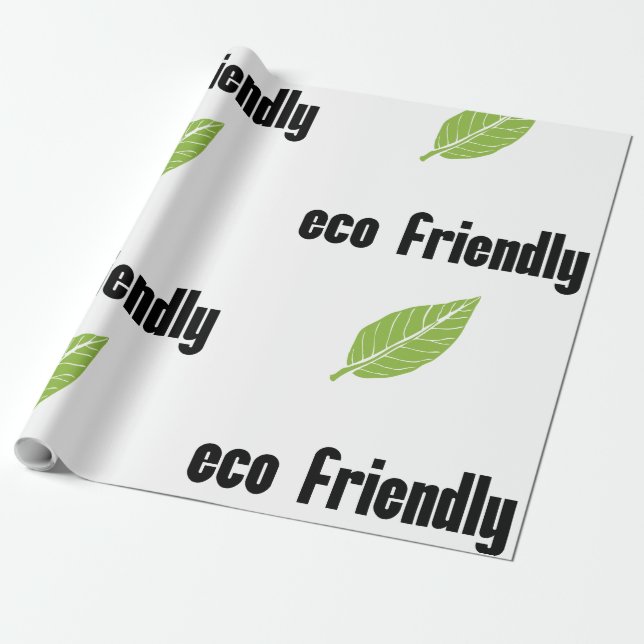 Ökologisch: Bewusster Verbraucher, grüne Geschenkpapier (Ungerollt)
