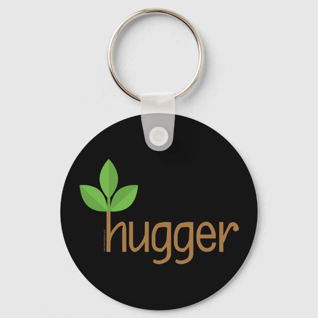 Ökologisch Tree Hugger Schlüsselanhänger (Vorderseite)