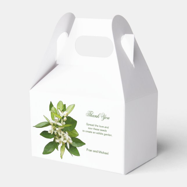 Ökologische Gastgeschenk Hochzeit Box - einfach Sa Geschenkschachtel (Vorderseite)