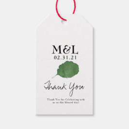 Ökologische Hochzeitsohle Botanisches Blatt Geschenkanhänger