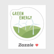 Ökologische, kundenspezifische Vinyl Sticker Green