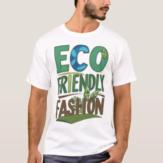 Ökologische Mode – Bunter Nachhaltiger Stil T-Shirt
