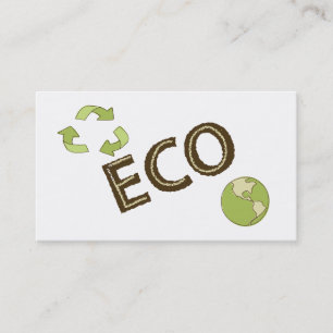 Ökologische Umwelt, die Geschäfts-Karten recycelt Visitenkarte