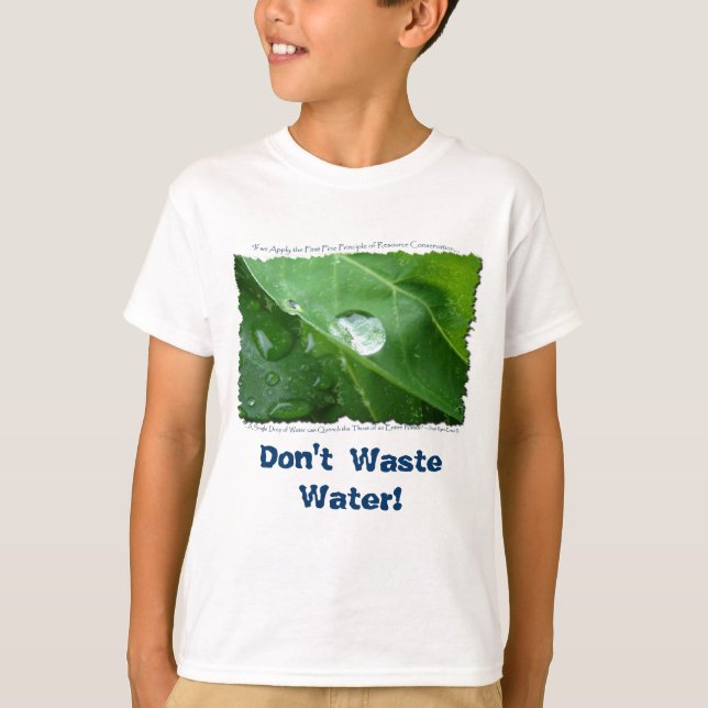 ÖKOLOGISCHE WASSERKONSERVIERUNG T-Shirt (Vorderseite)