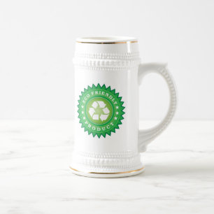 Ökologischer Aufkleber Bierglas