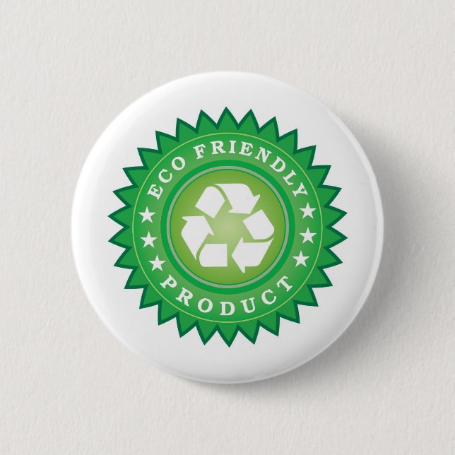 Ökologischer Aufkleber Button (Vorderseite)