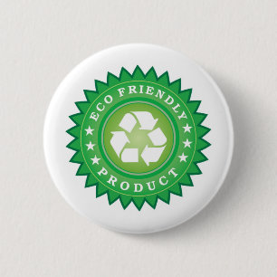 Ökologischer Aufkleber Button