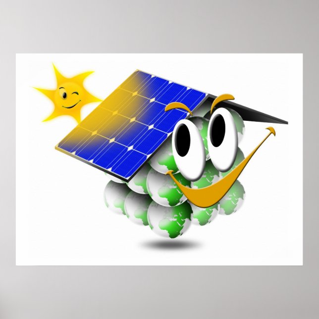 Ökologisches Haus Poster (Vorne)