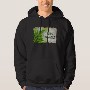 Ökologisches "Live Green" Enviro Art Öko Hoodie