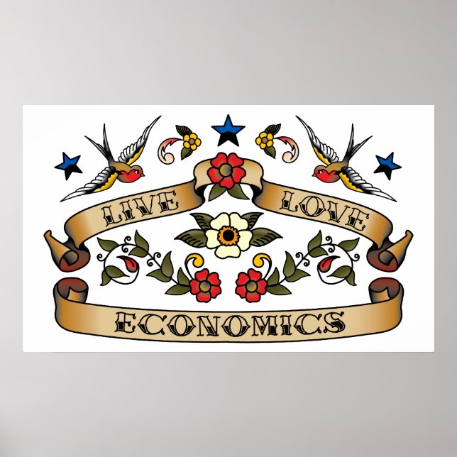 Ökonomie der Live-Liebe Poster (Vorne)