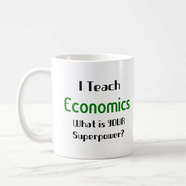 Ökonomie lehren kaffeetasse (Links)