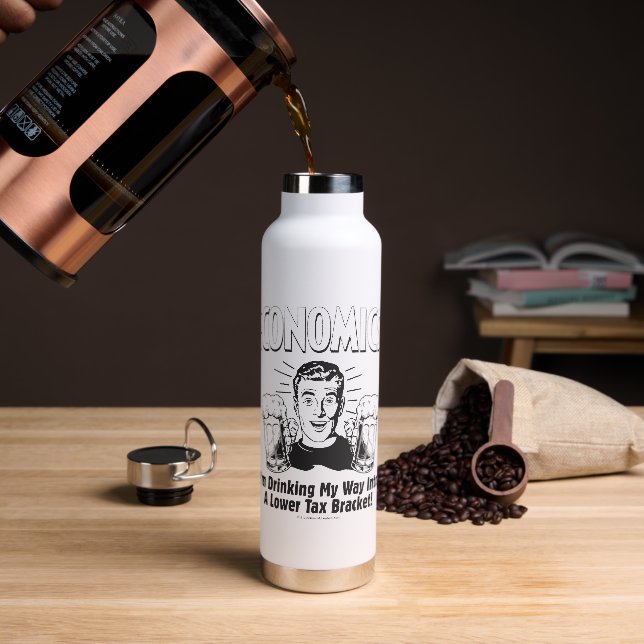 Ökonomie: Niedrigsteuersatz Trinkflasche (Kaffee)