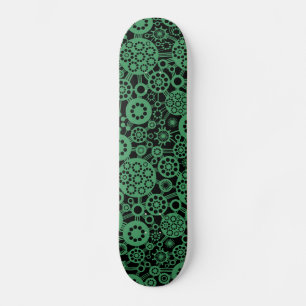 Ökosystem - Army Green on Black Skateboard