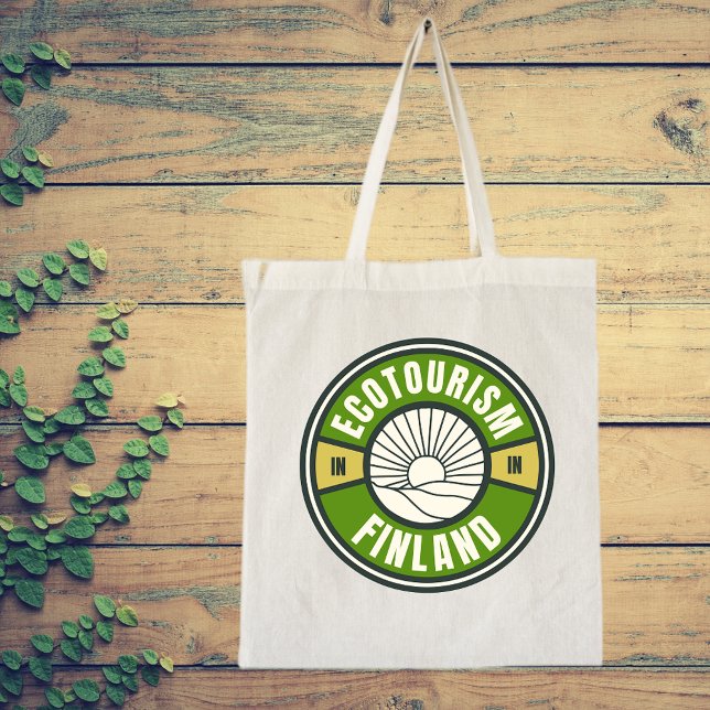 Ökotourismus in Finnland - Logo für Langsamfahrten Tragetasche (Von Creator hochgeladen)