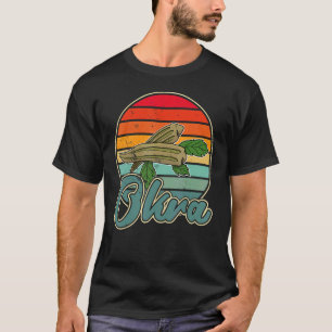 Okra Gemüsesorten Marshmallow Vegan Vegetarisches T-Shirt