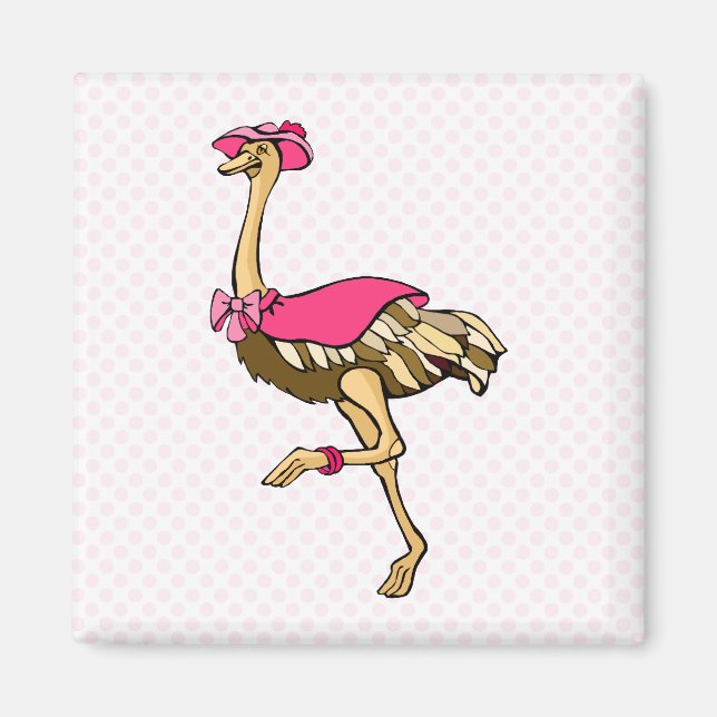 Oksana Ostrich Magnet (Vorne)
