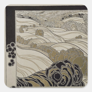 Oktober 1901 quadratischer aufkleber