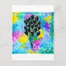 Oktober 2018 Tag 17 - Party Balloons Postkarte
