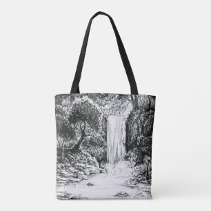 Oktober 2018 Tag 21 - Wasserfall im Wald Tasche