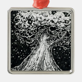 Oktober 2018 Tag 8 - Starry Tree Ornament Aus Metall